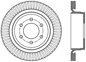 Ford F-150 Brake Rotor (1) - Rear Left - Stoptech - Sport Slotted Cryo - Black - `12-`20 Ford F-150 Brake Rotor (1) - Rear Left - Stoptech - Sport Slotted Cryo - Black - `12-`20