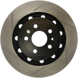Ford Taurus Brake Rotor (1) - Front Right - Stoptech - Slotted Sport - Black - `13-`19