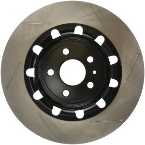 Lincoln MKT Brake Rotor (1) - Front Right - Stoptech - Slotted Sport - Black - `13-`19