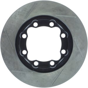 GMC K3500 Brake Rotor (1) - Front Left - Stoptech - Slotted Sport - Black - `92-`00