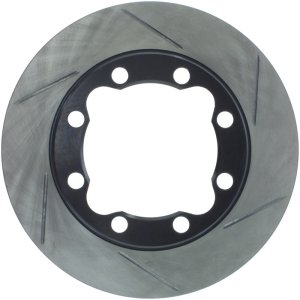 GMC K3500 Brake Rotor (1) - Front Left - Stoptech - Slotted Sport - Black - `92-`00