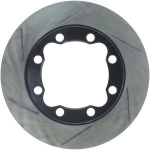 GMC K3500 Brake Rotors (1) - Front Right - Stoptech - Slotted Sport - Black - `92-`00
