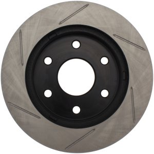 GMC Sierra 1500 Classic Brake Rotor (1) - Front Right - Stoptech - Slotted - Black - 2007