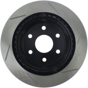 Cadillac Escalade ESV Brake Rotor (1) - Rear Right - Stoptech - Slotted Sport - Black - `03-`06