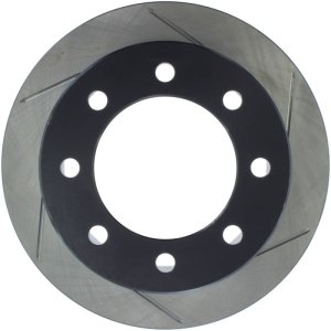 GMC Sierra 3500 Brake Rotor (1) - Rear Left - Stoptech - Slotted Sport - Black - `01-`06