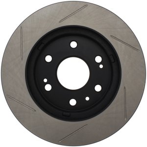 Chevrolet Silverado 1500 Classic Brake Rotor (1) - Front Left - Stoptech - Slotted Sport - Black - 2007