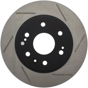 Chevrolet Suburban Brake Rotor (1) - Front Left - Stoptech - Slotted Sport - Black - `15-`20