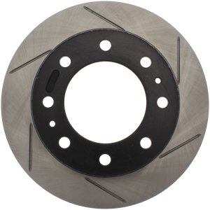 GMC Sierra 2500 HD Classic Brake Rotor (1) - Front Right - Stoptech - Slotted - Black - 2007 GMC Sierra 2500 HD Classic Brake Rotor (1) - Front Right - Stoptech - Slotted - Black - 2007
