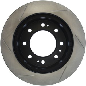 Chevrolet Suburban 3500 HD Brake Rotor (1) - Front Left - Stoptech - Slotted Sport - Black - `16-`19