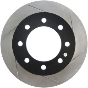 Dodge Ram 3500 Brake Rotor (1) - Front Left - Stoptech - Slotted Sport - Black E-Coated - `03-`08