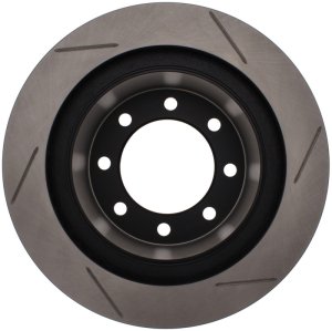 Dodge Ram 3500 Brake Rotor (1) - Rear Right - Stoptech - Sport Slotted - Black E-Coated - `03-`08