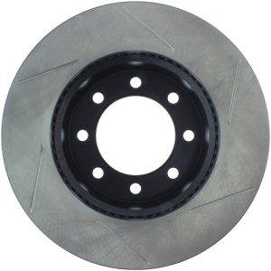 Dodge Ram 3500 Brake Rotor (1) - Front Right - Stoptech - Slotted Sport - Black - `09-`10