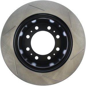 Dodge Ram 3500 Brake Rotor (1) - Front, Right - Stoptech - Slotted - Black - `09-`10