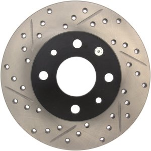 Ram 700 Brake Rotors (1) - Stoptech - Slotted & Drilled - Black - `15-`17