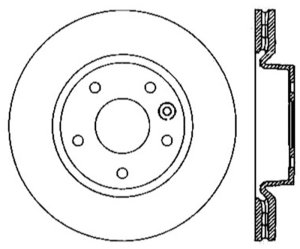 Land Rover LR4 Brake Rotor (1) - Front Right - Stoptech - Sport Cryo Drilled/Slotted - Black E-Coat - `10-`16