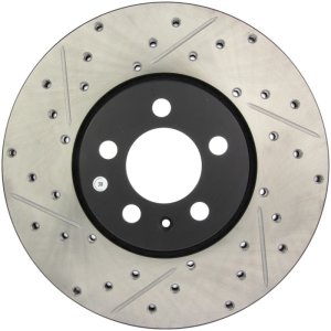 Volkswagen Beetle Cabrio Brake Rotors (2) - Stoptech - Drilled & Slotted - `10-`11