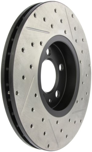 Volkswagen Beetle Cabrio Brake Rotors (2) - Stoptech - Drilled & Slotted - `10-`11