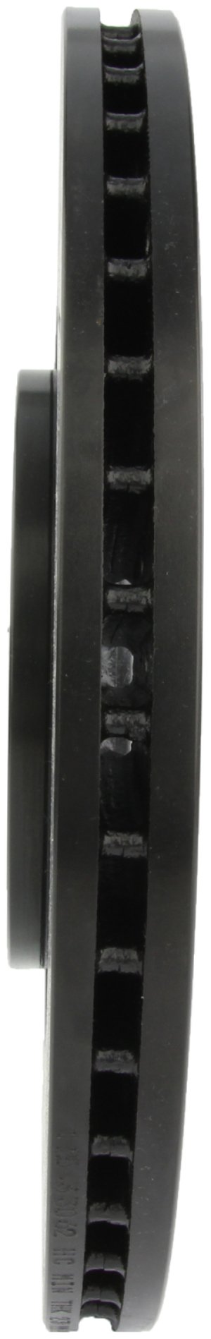 Audi A1 Brake Rotor (1) - Front Right - Stoptech - Slotted & Drilled Sport E-Coated - Black - `15-`19