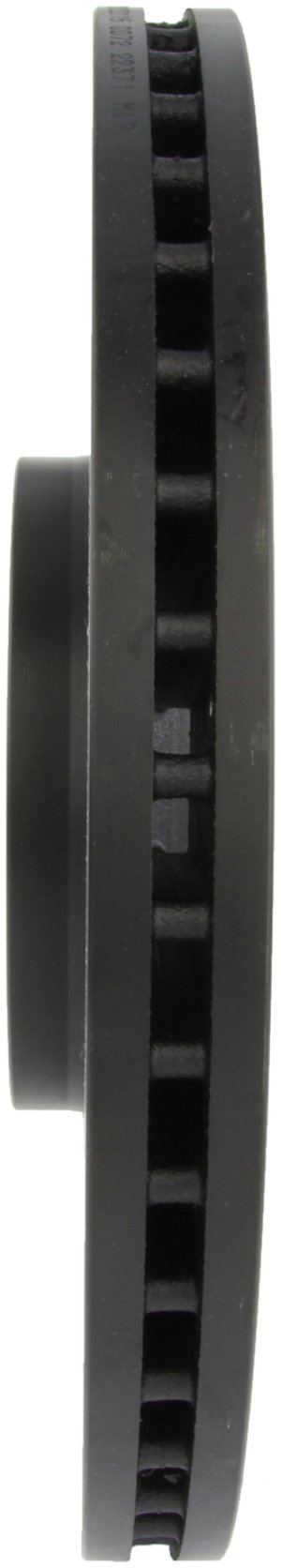 Audi S4 Brake Rotor (1) - Front Left - Stoptech - Drilled & Slotted with Black E-Coating - Black - `04-`09