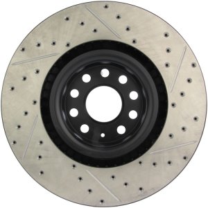 Volkswagen Passat CC Brake Rotor (1) - Front Right - Stoptech - Slotted & Drilled - `09-`10