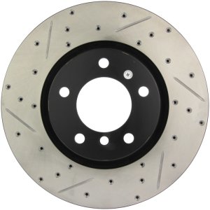 BMW Z3 Brake Rotor (1) - Front Right - Stoptech - Sport Drilled & Slotted - Black - `98-`02 BMW Z3 Brake Rotor (1) - Front Right - Stoptech - Sport Drilled & Slotted - Black - `98-`02