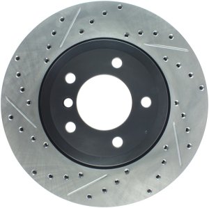 BMW Z4 Brake Rotor (1) - Front Right - Stoptech - Slotted & Drilled - `06-`08