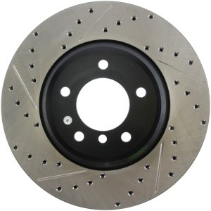 BMW X1 Brake Rotor (1) - Front Right - Stoptech - Slotted & Drilled - `11-`15