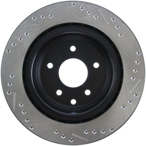 Infiniti G35 Brake Rotor (1) - Rear Right - Stoptech - Slotted & Drilled Sport Rotor - `05-`08