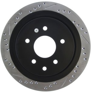 Infiniti QX50 Brake Rotor (1) - Rear Right - Stoptech - Slotted & Drilled Sport Rotor - `14-`18