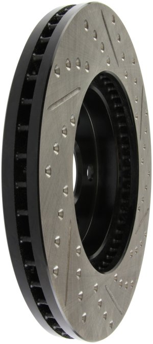 Toyota Camry Brake Rotor (1) - Front Right - Stoptech - Drilled & Slotted Sport Rotor - Black - `02-`06 Toyota Camry Brake Rotor (1) - Front Right - Stoptech - Drilled & Slotted Sport Rotor - Black - `02-`06