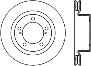 Lexus  LX  Brake Rotor (1) - Front Right - Stoptech - Sport Cryo Drilled/Slotted - Black - `08-`16