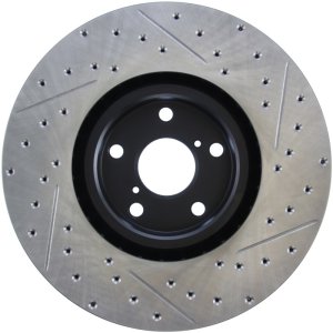 Lexus GS350 Brake Rotor (1) - Front Right - Stoptech - Drilled & Slotted - `13-`19