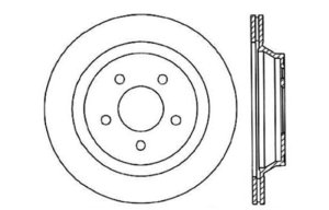 Ford Mustang Brake Rotor (1) - Rear Right - Stoptech - Drilled & Slotted - Black - `94-`04 Ford Mustang Brake Rotor (1) - Rear Right - Stoptech - Drilled & Slotted - Black - `94-`04
