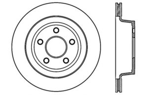 Chevrolet Cobalt Brake Rotor (1) - Rear Right - Stoptech - Slotted & Drilled Sport - Black - `08-`10