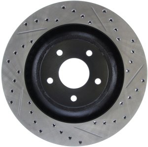 Dodge Avenger Brake Rotors (1) - Front Left - Stoptech - Slotted/Drilled Sport - Black - `13-`14