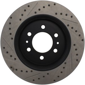 Ford Expedition Brake Rotors (1) - Front Left - Stoptech - Drilled & Slotted, E-Coated - Black - `07-`20 Ford Expedition Brake Rotors (1) - Front Left - Stoptech - Drilled & Slotted, E-Coated - Black - `07-`20
