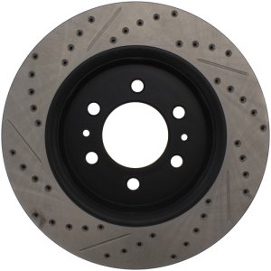 Ford Expedition Brake Rotors (1) - Front Left - Stoptech - Drilled & Slotted, E-Coated - Black - `07-`20 Ford Expedition Brake Rotors (1) - Front Left - Stoptech - Drilled & Slotted, E-Coated - Black - `07-`20