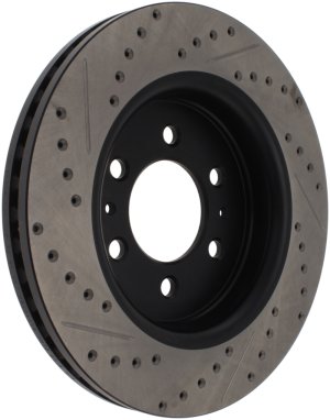 Ford Expedition Brake Rotors (1) - Front Left - Stoptech - Drilled & Slotted, E-Coated - Black - `07-`20 Ford Expedition Brake Rotors (1) - Front Left - Stoptech - Drilled & Slotted, E-Coated - Black - `07-`20