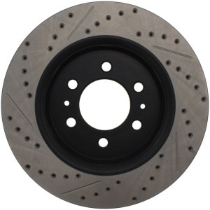 Ford Expedition Brake Rotor (1) - Front Right - Stoptech - Slotted & Drilled - Black - `07-`20 Ford Expedition Brake Rotor (1) - Front Right - Stoptech - Slotted & Drilled - Black - `07-`20
