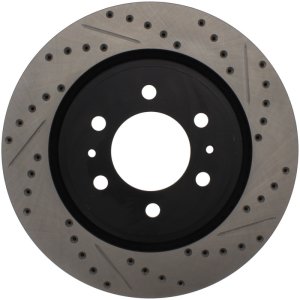 Ford Expedition Brake Rotor (1) - Front Right - Stoptech - Slotted & Drilled - Black - `07-`20 Ford Expedition Brake Rotor (1) - Front Right - Stoptech - Slotted & Drilled - Black - `07-`20