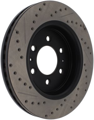Ford F-150 Brake Rotor (1) - Front Right - Stoptech - Slotted & Drilled - Black - `10-`20 Ford F-150 Brake Rotor (1) - Front Right - Stoptech - Slotted & Drilled - Black - `10-`20