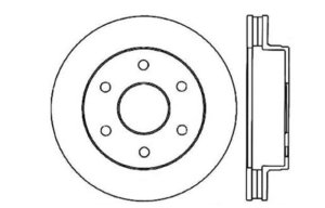 Chevrolet Tahoe Brake Rotor (1) - Front Left - Stoptech - Slotted & Drilled - `95-`00