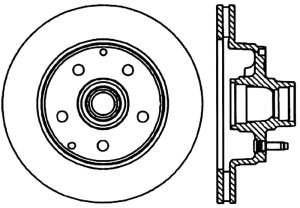 Chevrolet Astro Brake Rotor (1) - Front Left - Stoptech - Slotted & Drilled CRYO - Black - `90-`02