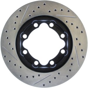 GMC K3500 Brake Rotor (1) - Front Left - Stoptech - Drilled & Slotted - `92-`00