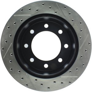 Chevrolet Express 3500 Brake Rotors (1) - Rear Right - Stoptech - Drilled/Slotted Sport - Black - `03-`17