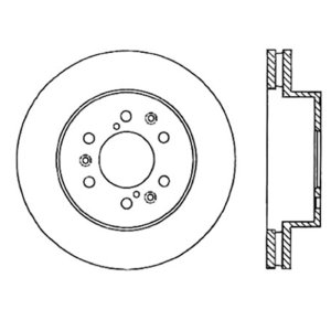 GMC Yukon XL 1500 Brake Rotor (1) - Front Left - Stoptech - Sport Drilled & Slotted - Black - `07-`15