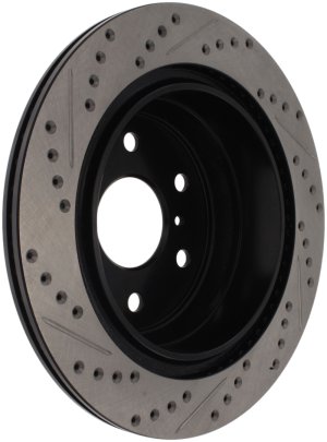Chevrolet Suburban 1500 Brake Rotor (1) - Rear Right - Stoptech - Sport Drilled & Slotted - Black E-Coated - `07-`14