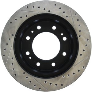 Chevrolet Silverado 3500 HD Brake Rotors (1) - Front Right - Stoptech - Slotted/Drilled - Black - `11-`20