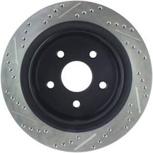 Ram 1500 Brake Rotor (1) - Rear Left - Stoptech - Slotted & Drilled - Black - `11-`19 Ram 1500 Brake Rotor (1) - Rear Left - Stoptech - Slotted & Drilled - Black - `11-`19