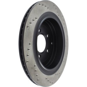 Land Rover LR4 Brake Rotor (1) - Right Rear - Stoptech - Sport Cryo Cross-Drilled - Black E-Coat - `10-`16